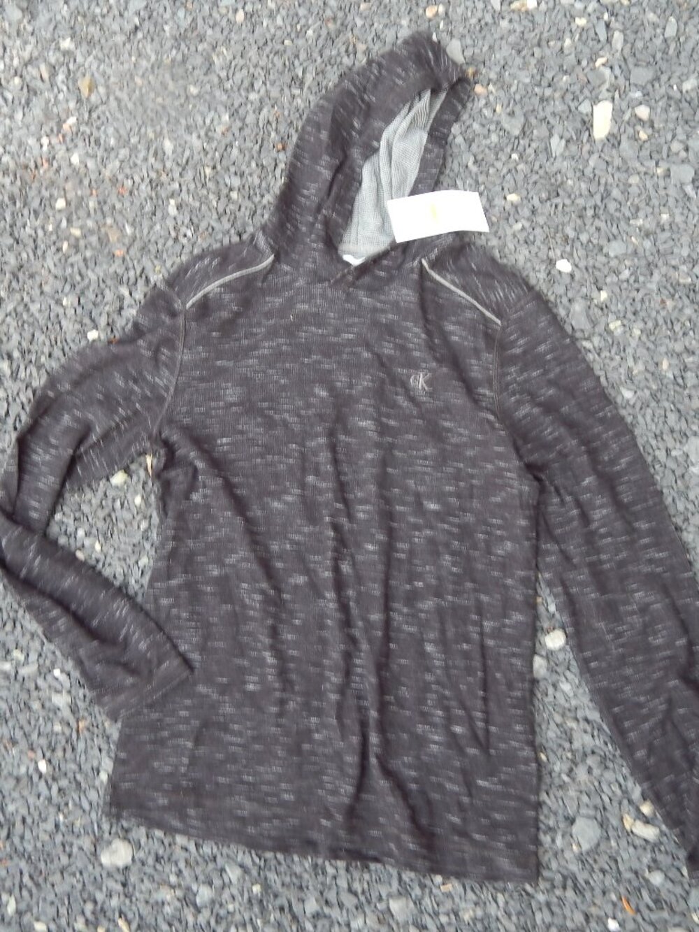 Calvin Klein Mens Hooded Shirt Size Medium NEW with Tags